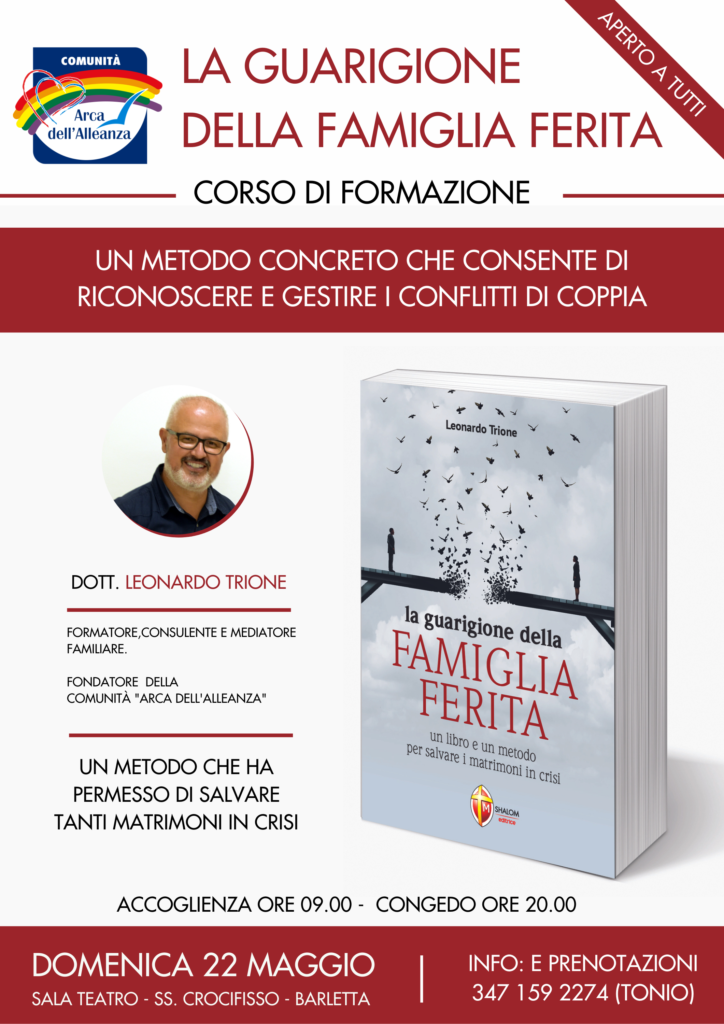 Locandina 22 maggio la guarigione della famiglia ferita